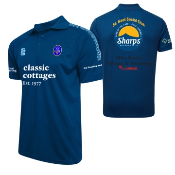 St Neot Taverners CC - Sponsored (Classic Cottages) - Dual Solid Colour Polo - Royal