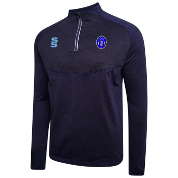 St Neot Taverners CC - 1/4 Zip Dual Performance Top - Navy - Unisex Fit
